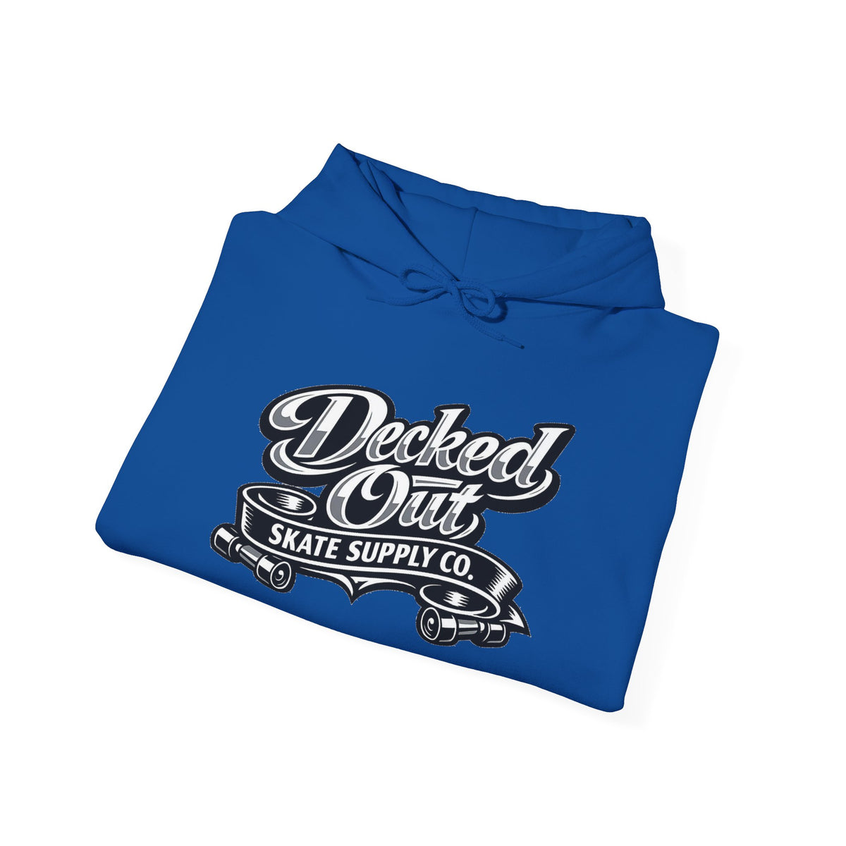 Decked Out Skate Supply Co logo Hoodie | Skateboard Graphic Pullover