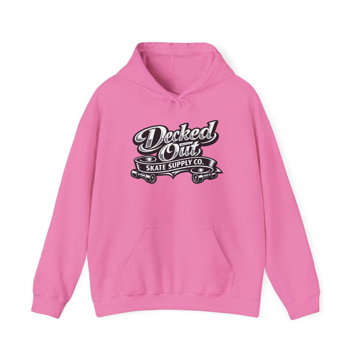 Decked Out Skate Supply Co logo Hoodie | Skateboard Graphic Pullover