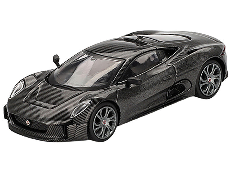 Jaguar C-X75 "Test Car" Black Carbon Limited Edition 1/64 Diecast Model Car by Mini GT