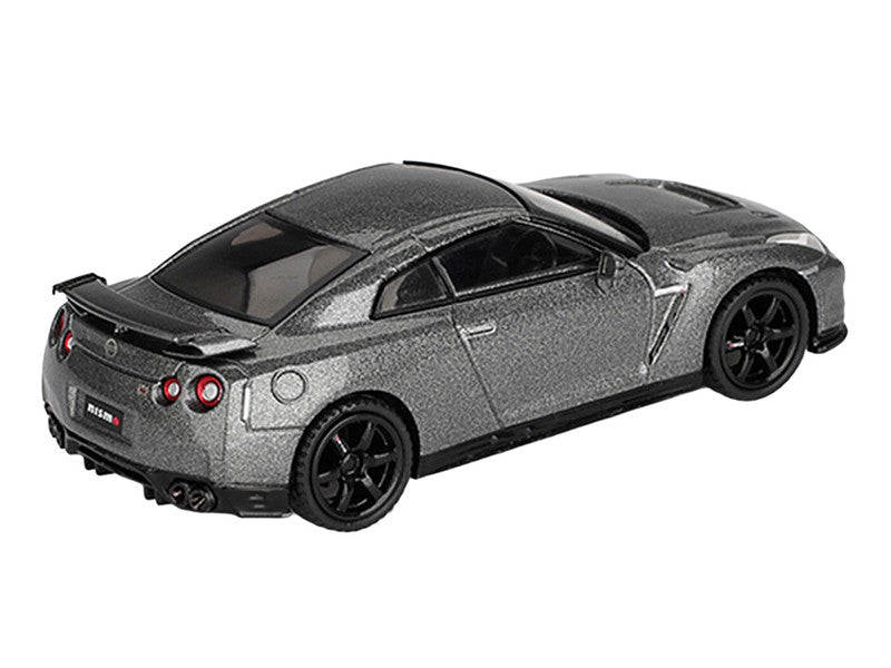 Nissan GT-R Nismo R35 CRS Version RHD (Right Hand Drive) Dark Metal Gray Metallic Limited Edition 1/64 Diecast Model Car by Mini GT