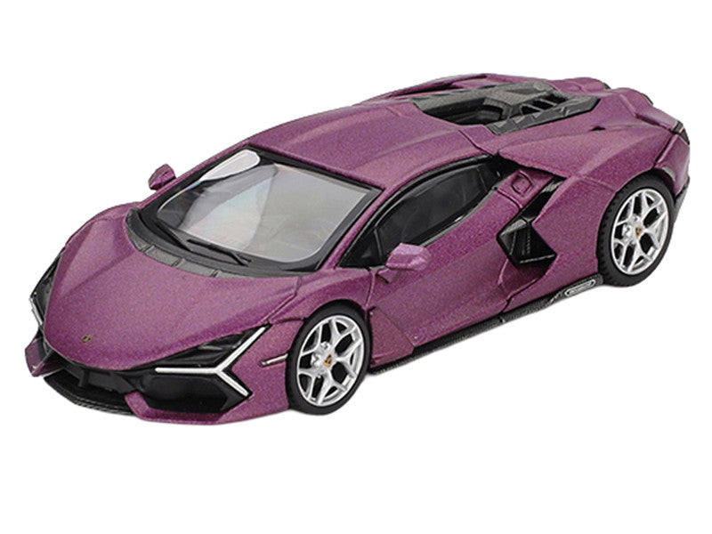 Lamborghini Revuelto Viola 30th Matt Purple Metallic Limited Edition 1/64 Diecast Model Car by Mini GT