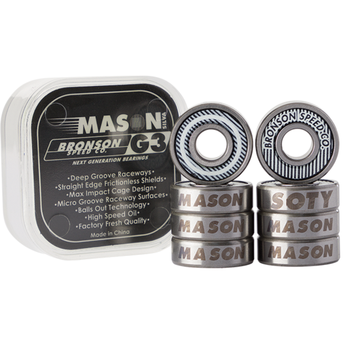 Bronson G3 Mason Silva Bearings, Single Set