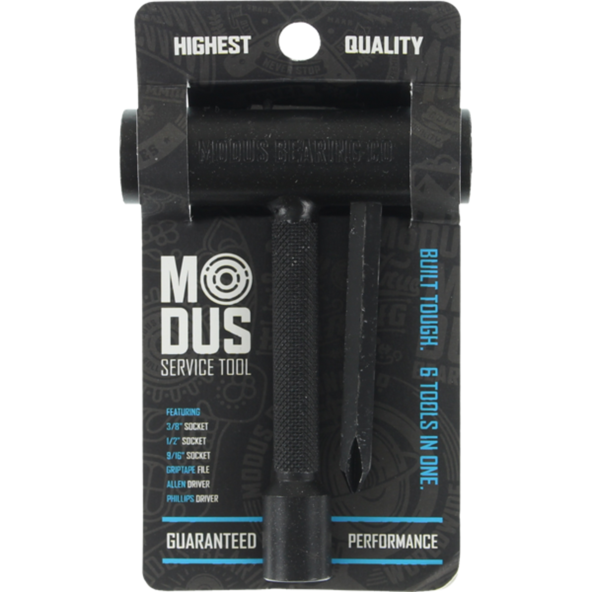 Modus Service Tool, Metal Skate Tool, Black